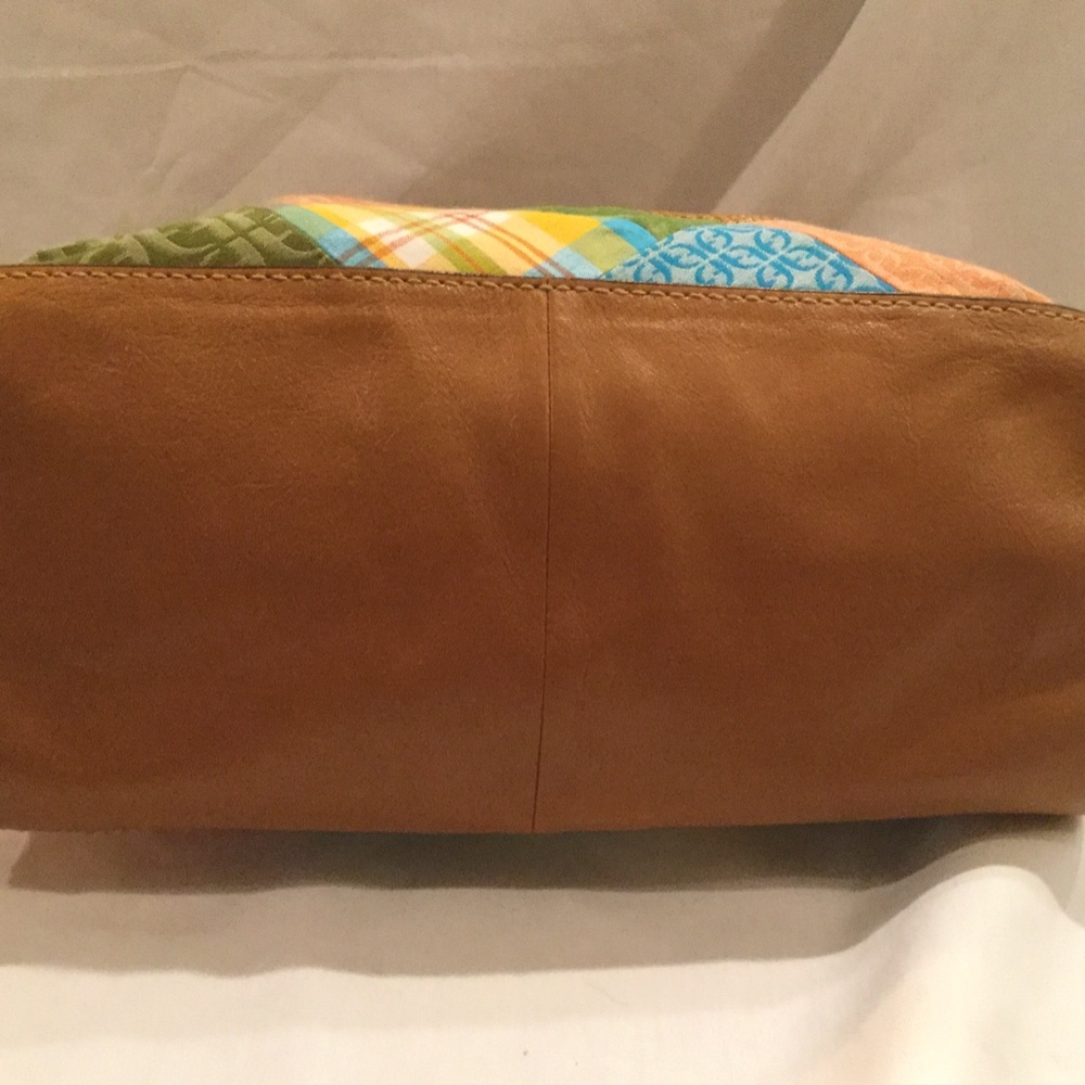 Fossil Multi Colored Patchwork Leather Medium Han… - image 4